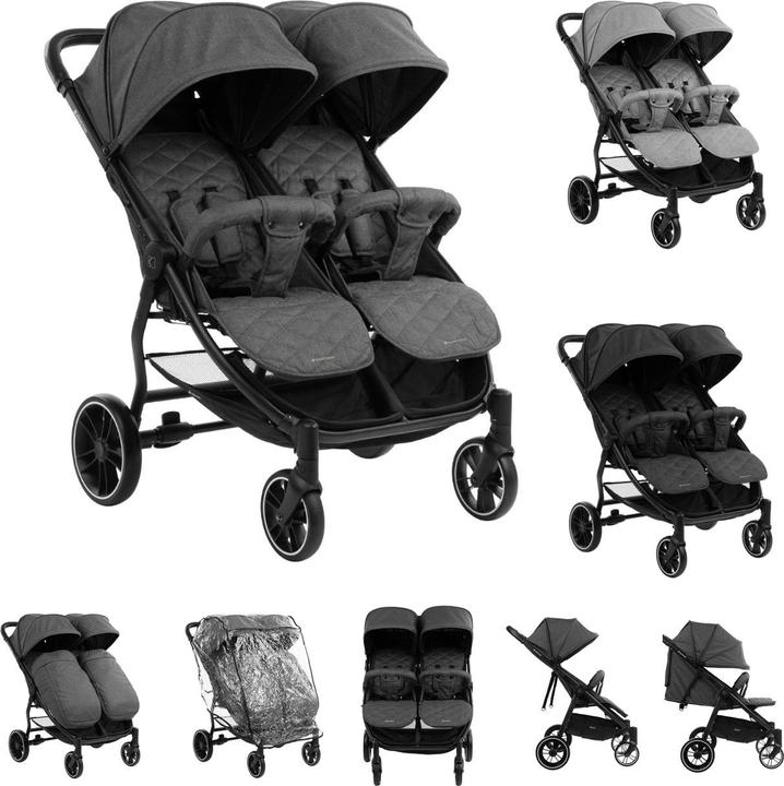 Produktbild Kikkaboo Zwillingskinderwagen Happy 2