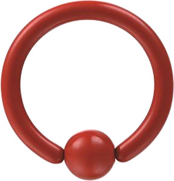 Star Piercing Micro Ball Closure Ring Fire Red (Chirurgenstahl 316L, ohne Messing)