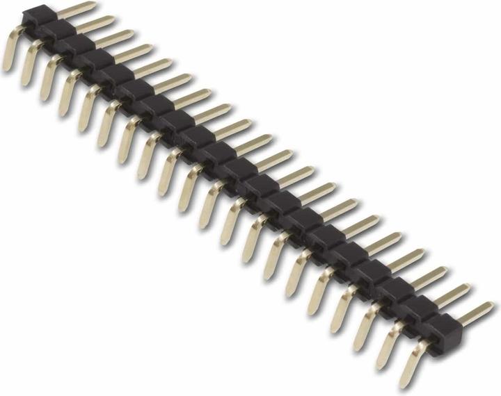 Actual product image Eneroid Male connector, angled, gold-plated, 1x 20-pin, 10 pieces