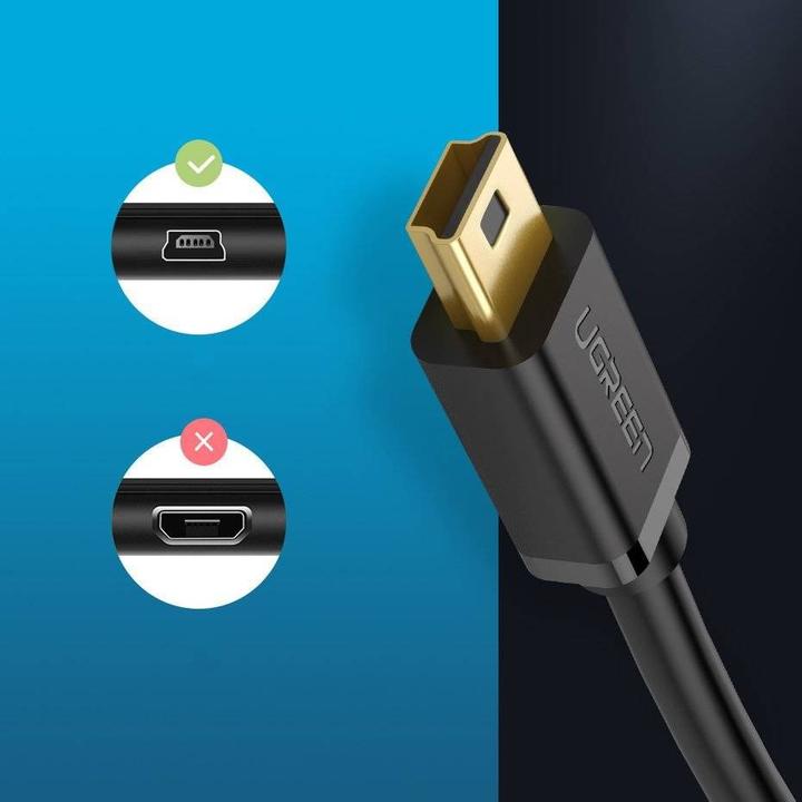 Produktbild Ugreen USB A — USB Mini-B (1 m, USB 2.0)