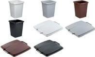 Produktbild Durable Abfallbeh„lter DURABIN 90, quadratisch, grau (90 l)