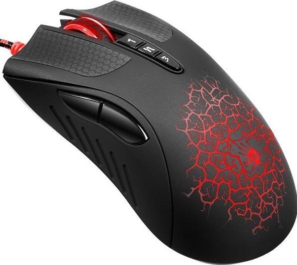 Produktbild A4Tech Bloody A90A Blazing, 6200DPI, optinė, 8kl., su laidu USB, juoda, do gry, V-Track, CORE3 (Kabelgebunden)