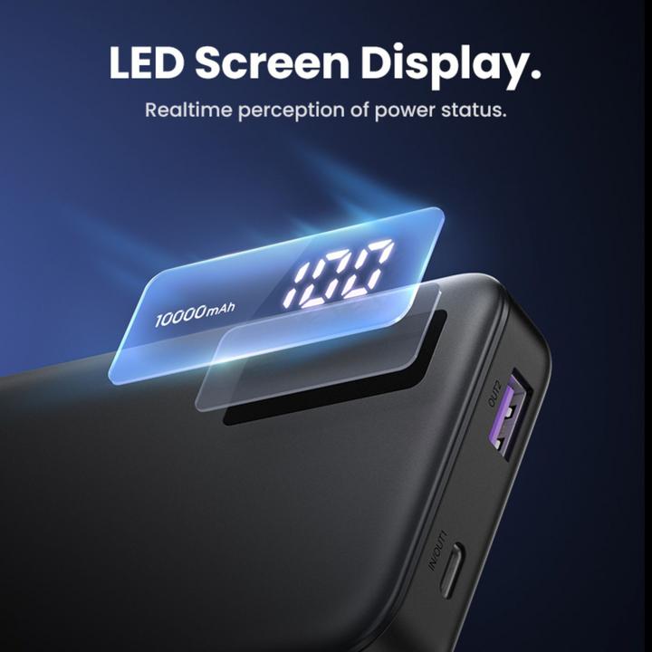 Image du produit Ugreen Two-way Fast Charging Power Bank (10000 mAh, 20 W, 72 Wh)