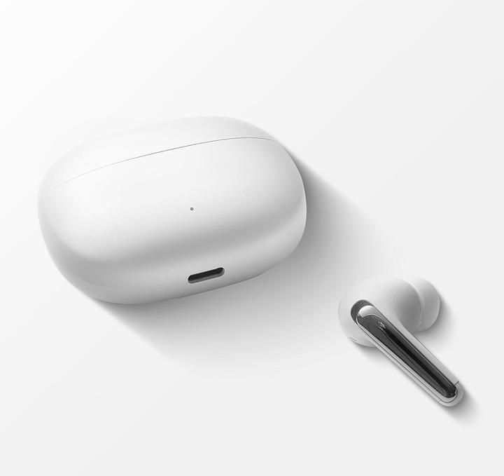 Produktbild Joyroom Funpods JR-FN1 wireless in-ear TWS Bluetooth 5.4 ANC ENC headphones - white (ANC, 35 h, Kabellos)