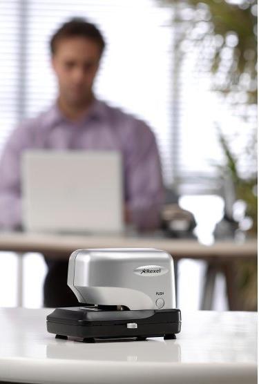 Actual product image Rexel Electric stapler Stella 30, silver-black (30 Sheets)