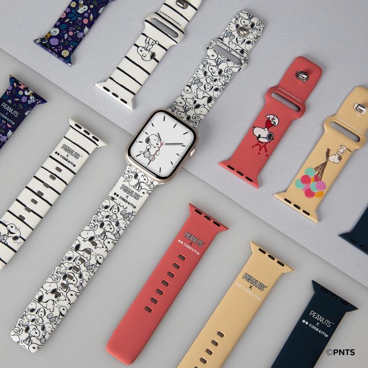 Actual product image Caseme Strap for Peanuts-themed Apple Watch 42, 44, 45,49mm (42 mm, 44 mm, 45 mm, 49 mm, Silicone)