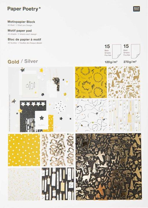 Produktbild Rico Design Weihnachtspapier Nostalgic Christmas, 30 Blatt, A4 (Geschenkpapier, 1 x)