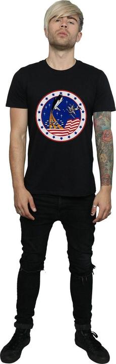 Actual product image Nasa Mens Classic Rocket 76 T-Shirt (XXL)