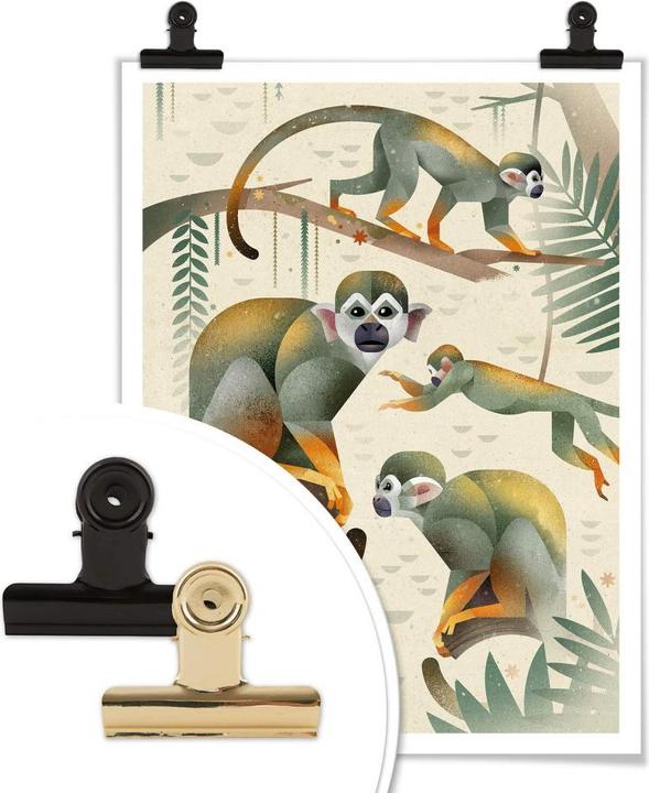 Image du produit Trenddeko Singes écureuils (80 x 100 cm)