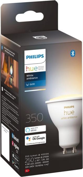 Image du produit Philips Hue White Ambiance BT (GU10, 5 W, 350 lm, 1 x, G)