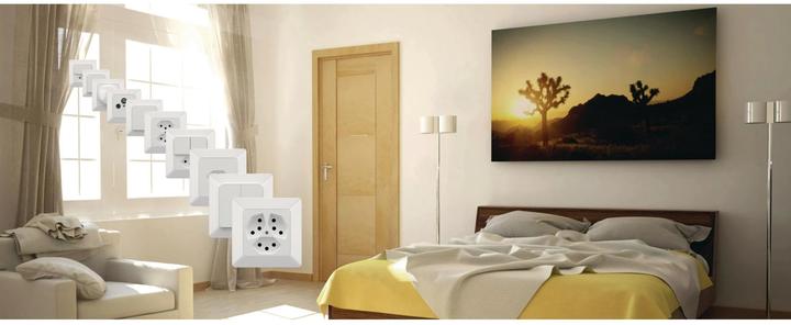 Image du produit Modino UP Pressure switch Scheme 3 illuminé bleu