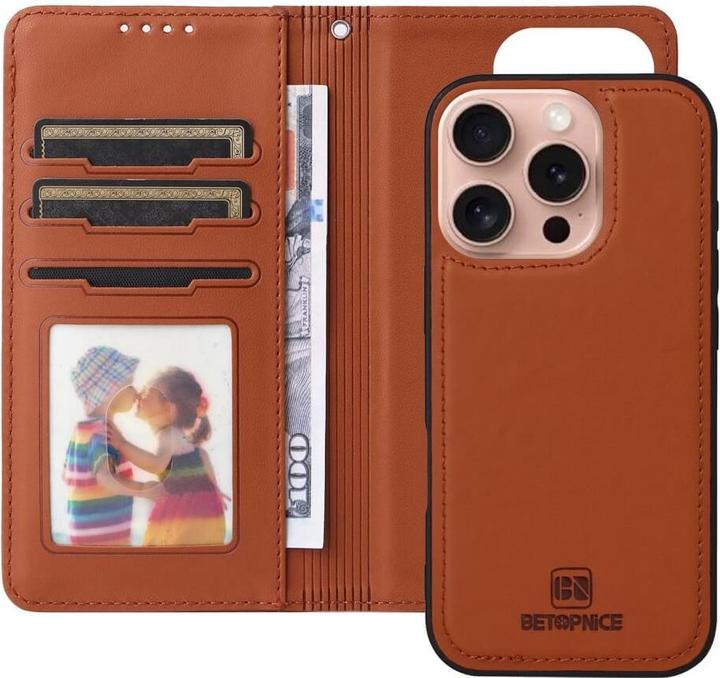 Immagine prodotto Cover-Discount iPhone 16 Pro - Custodia a portafoglio divisibile 2 in 1 per telefoni cellulari (Apple iPhone 16 Pro)