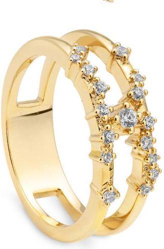 Breuning RING - BRILL. 0,234 Ct. H/si (57, 750/18 K Gold)