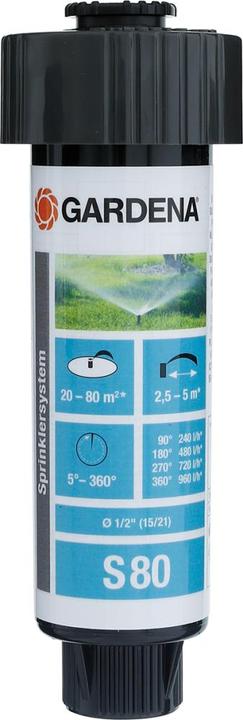 Immagine prodotto Gardena Irrigatore S80 (Irrigatori a scomparsa, Irrigatore circolare)