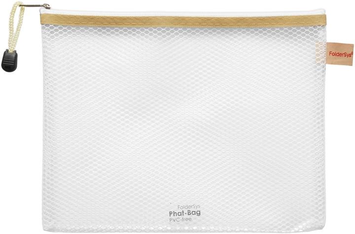 Immagine prodotto Foldersys Tasca con zip A5 in plastica beige (A5, 1 x)