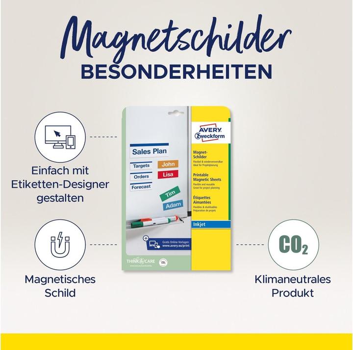 Produktbild Avery Bedruckbare Magnete