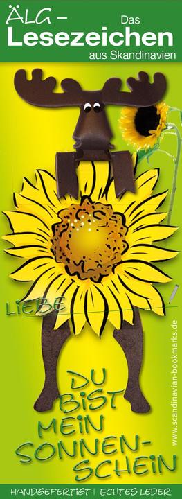 Actual product image Scandinavian Bookmarks Bookmark moose, sunshine