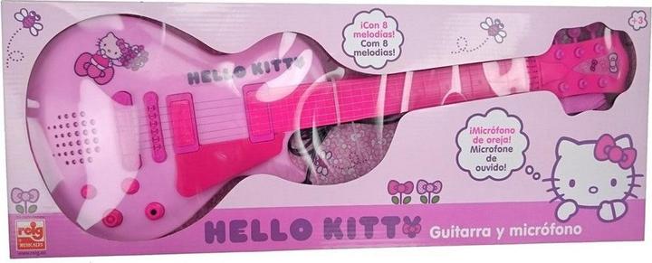 Image du produit Hello Kitty Guitare pour enfants Micro Rose Électronique