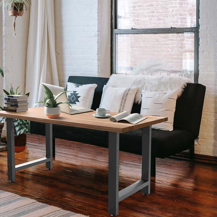 Immagine prodotto Wiltec Runner da tavolo 64x40cm grigio verniciato a polvere Telaio del tavolo Gambe da tavolo Tavolo