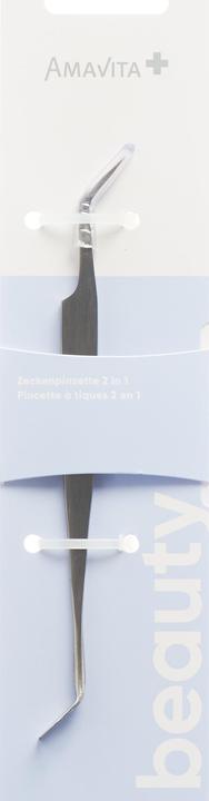 Produktbild Amavita Beauty Zeckenpinzette 2in1 Inox