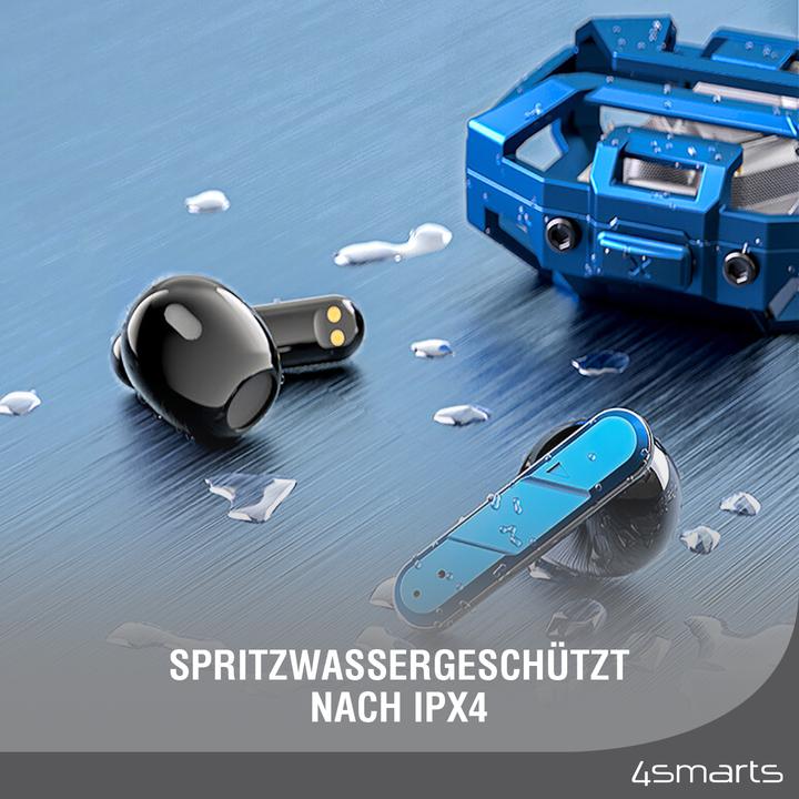 Productafbeelding 4smarts TWS Bluetooth koptelefoon GameBuds (Geen ruisonderdrukking, 24 h, Bedraad)