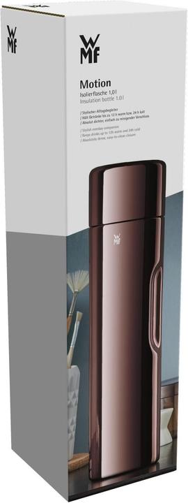Produktbild WMF Thermosflasche 1,0l Motion Tee Kaffee Thermosflasche Edelstahl kupfer (1 l)
