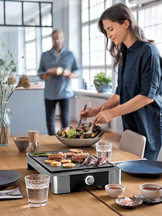 Produktbild WMF Lono Tischgrill gerippt (EU-Stecker)