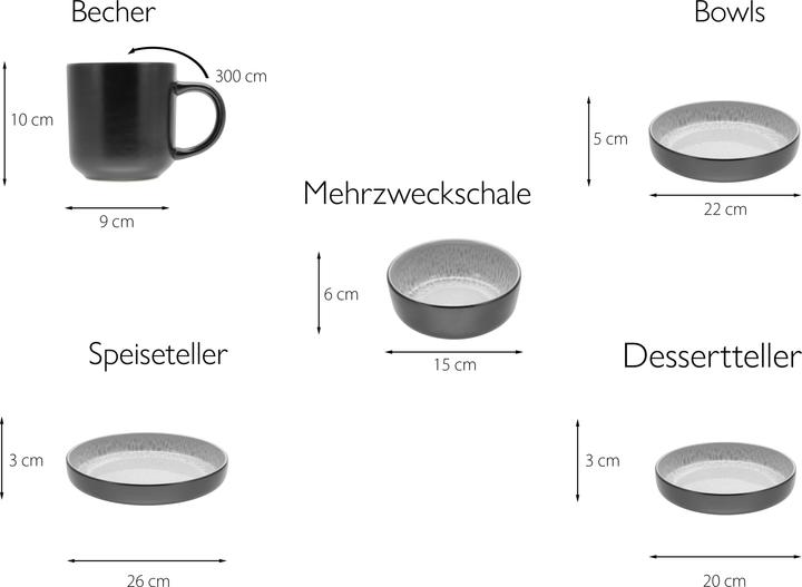 Actual product image CreaTable Nordic Fjord (6 Piece)