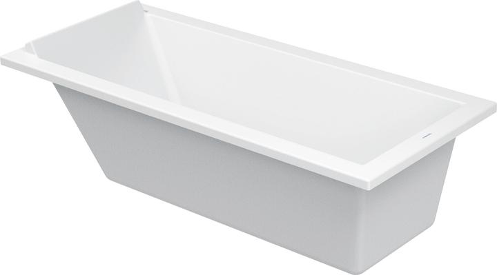 Produktbild Duravit Rechteck-Badewanne STARCK 1 Rückenschräge 1700x750mm weiss (240 l, 170 cm, 75 cm)