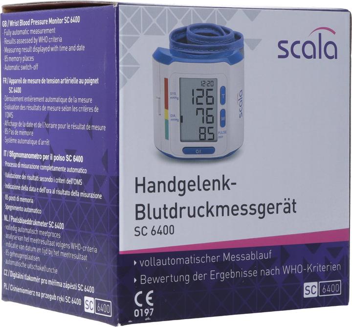 Image du produit Scala Moniteur de pression sanguine au poignet SC 6400 (Tensiomètre au poignet)