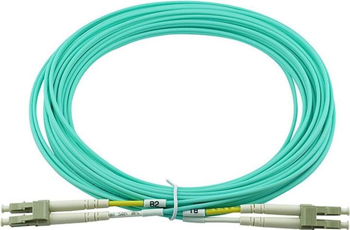 Actual product image BlueOptics HPE AJ833A Compatible LC-LC Multimode OM3 Patch Cord 0.5 Metre (0.50 m)