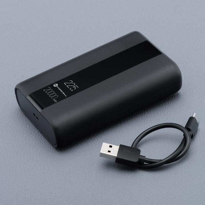 Produktbild Forcell Power bank F-ENERGY P20K2 Energo powerbank PD QC3.0 3A 22,5W 20000 mAh black (20000 mAh, 22.50 W, 77 Wh)