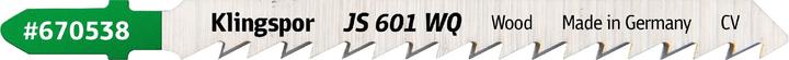 Actual product image Klingspor JS 601 WQ Supra - Saw blades 8 x 115 x 1,45 mm