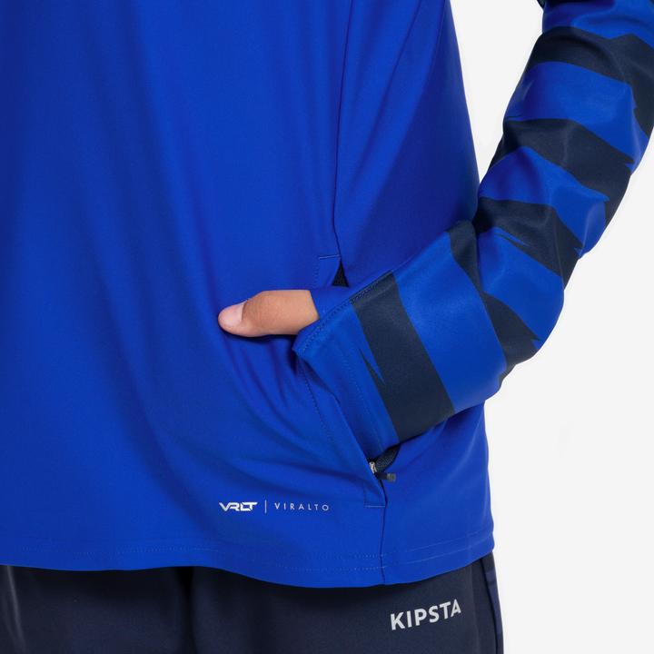 Image du produit Kipsta Sweatshirt Football 1/2 Zip Enfant - VIRALTO Kids bleu/bleu marine (14, 15, 16)