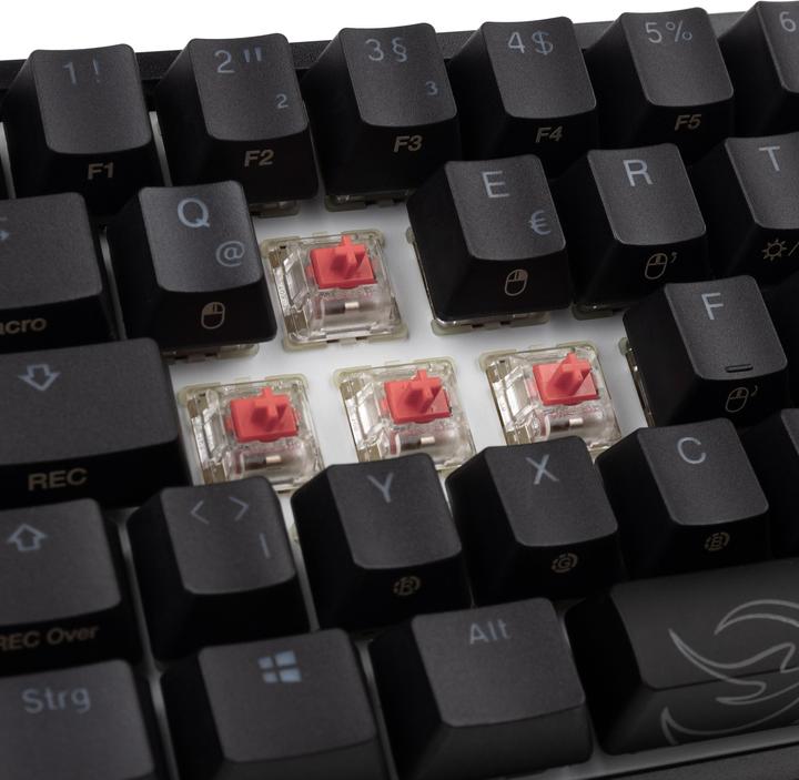 Actual product image Ducky One 2 Pro Mini Gaming Keyboard, RGB LED - Cherry Silent (DE, Cable)