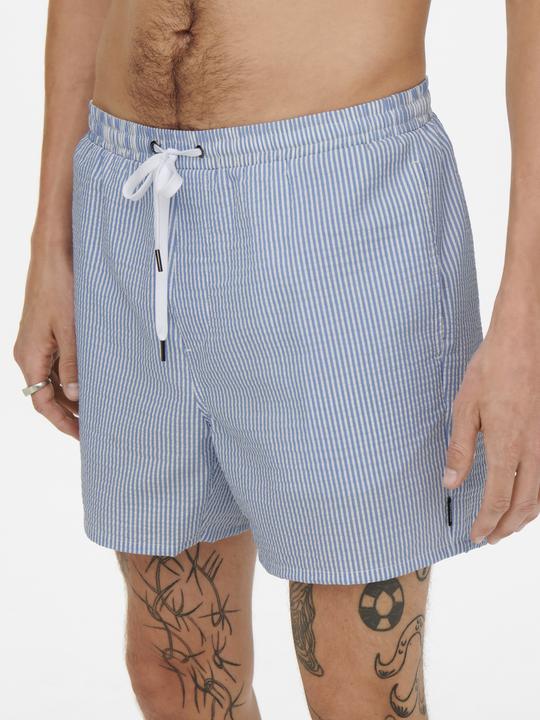 Actual product image Only & Sons Onsted Stripe Seersucker Swim Noos (XS)