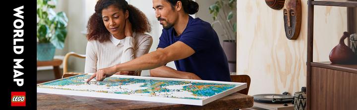 Actual product image LEGO World map (31203, LEGO Art, LEGO Rare Sets)