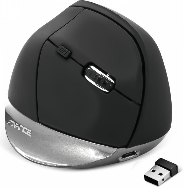 Image du produit Advance Souris Sans Fil Ergonomique Vertical Plus (Noir) (Sans fil)