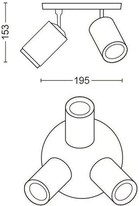 Actual product image Philips Fugato (350 lm, GU10)