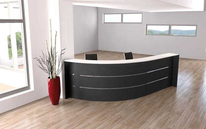 Produktbild Kerkmann BARI Empfangstheke anthrazit, weiss 334,0 x 182,5 x 112,0 cm