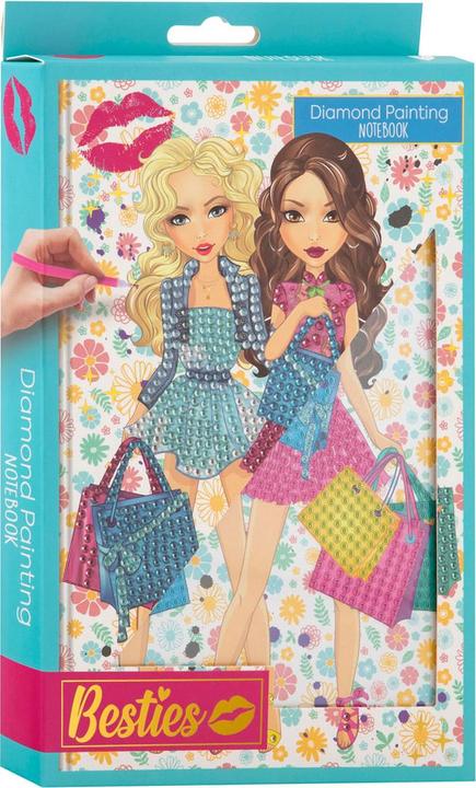 Produktbild Besties Diamond Painting Notizbuch A5 – Blau