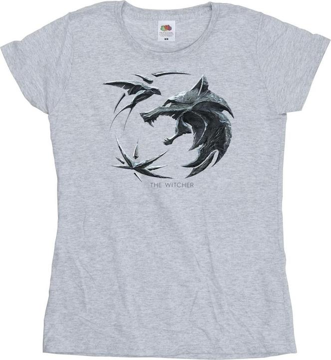 Produktbild Netflix The Witcher Wolf Logo TShirt (S)