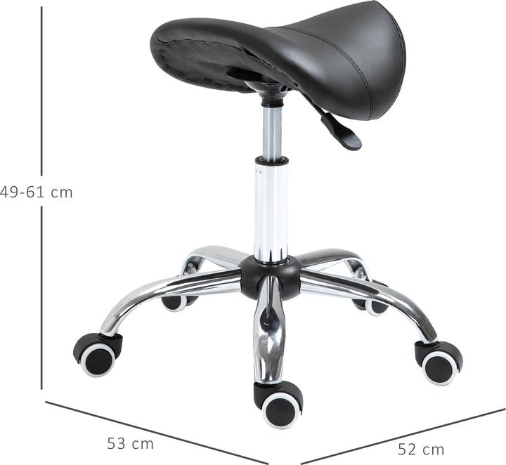 Produktbild Homcom Rollhocker mit Nylonrollen