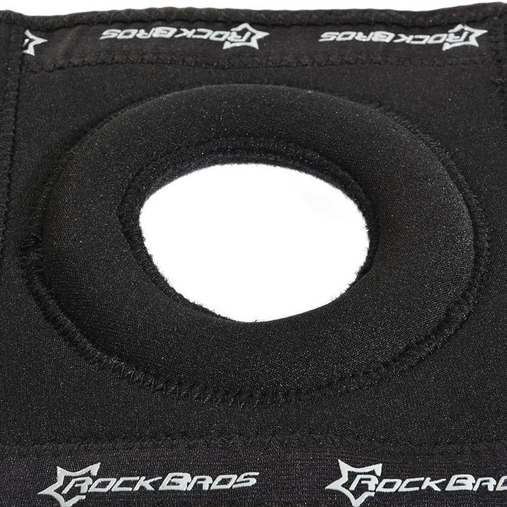 Actual product image Rockbros LF1106L sports protector for patella and knee joint, size L - black (2 pcs.) (L, Knee pad)