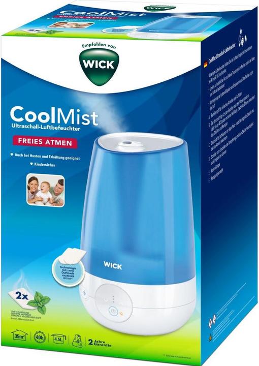 Immagine prodotto Wick Umidificatore a ultrasuoni ad aria fredda 21 W (35 m²)