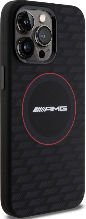 Produktbild Mercedes AMG AMHMP15L23SMRK iPhone 15 Pro 6.1" czarny/black hardcase Silicone Carbon Pattern MagSafe (Apple iPhone 15 Pro)