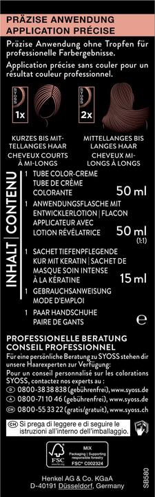 Nährwerte und Zutaten Syoss Color 5-8 (Haselnuss)