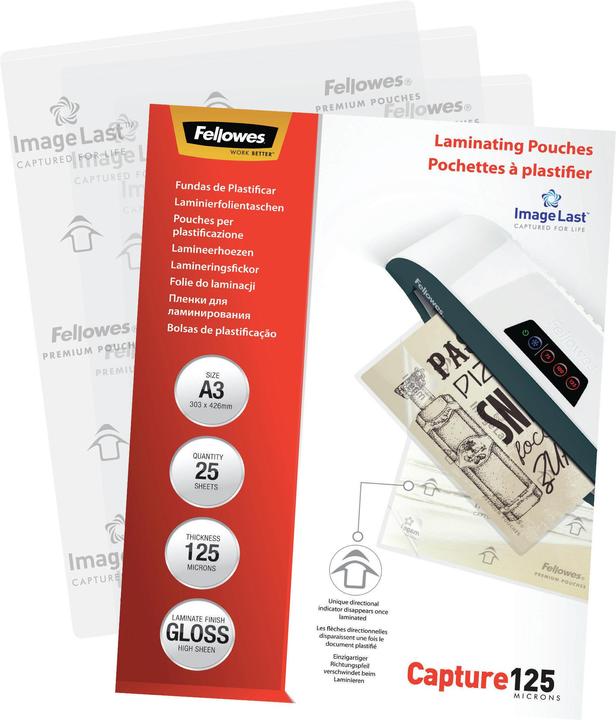 Actual product image Fellowes Capture 125 (A3, 25 Piece, 125 µm)