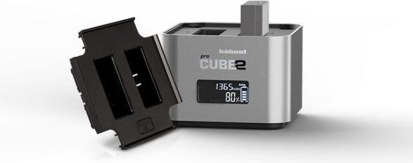 Actual product image Hähnel ProCUBE 2 plate for Canon LP-E8 battery camera charger