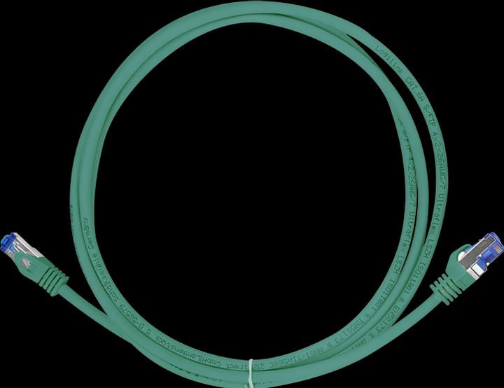 Produktbild LogiLink C6A025S RJ45 CAT 6a S/FTP 0.5m Grün (S/FTP, CAT6a, 0.50 m)